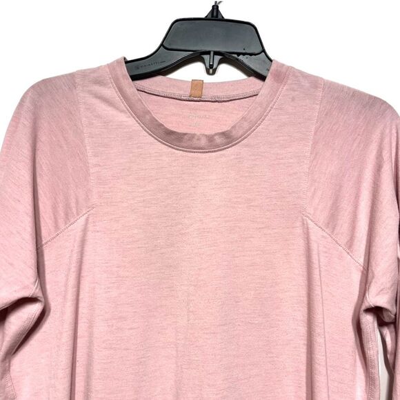 Lunya Restore Base Long Sleeve Tee in Pink M - Picture 2 of 11